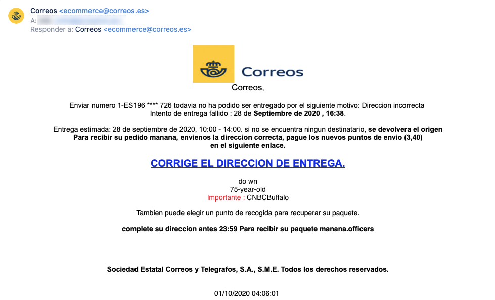 Phishing Correos